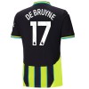 Officiële Voetbalshirt + Korte Broek Manchester City De Bruyne 17 Uit 2024-25 - Kids